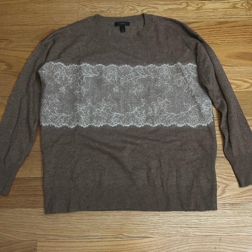 J Crew Women’s Brown Wool/Viscose Sweater